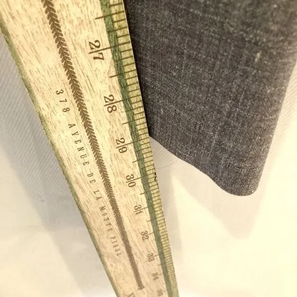 Zanella Mens Size 32 Gray Flat Wool Blend Front Superfine Dress Pants Stretchy